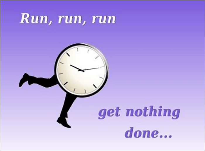 Run, Run, Run, But Getting Nowhere